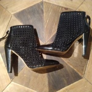 French Connection Maresella Perforated Ankle Boots Size 7